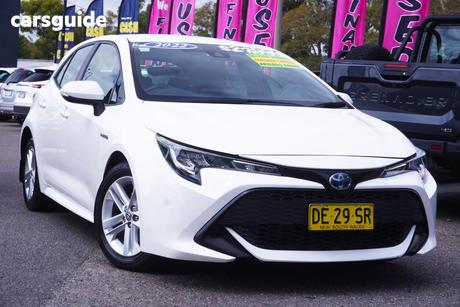 White 2022 Toyota Corolla Hatchback Ascent Sport Hybrid