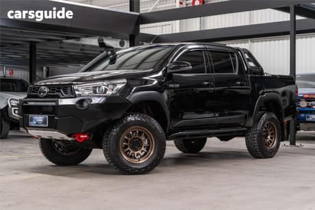 Black 2020 Toyota Hilux Double Cab Pick Up Rugged X (4X4)