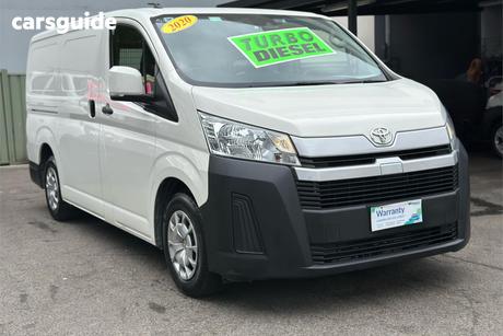 White 2020 Toyota HiAce Van Lwb