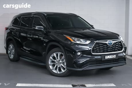 Black 2024 Toyota Kluger Wagon Grande Hybrid Awd