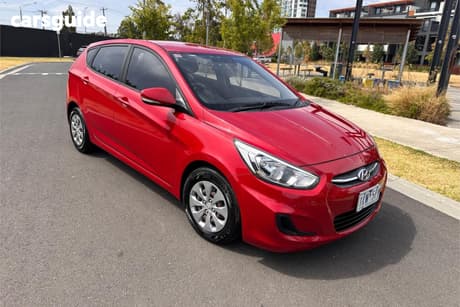 Red 2016 Hyundai Accent Hatchback Active
