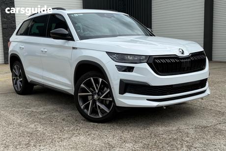 White 2022 Skoda Kodiaq Wagon Sportline (4X4)