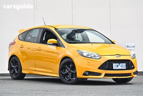 Yellow 2013 Ford Focus Hatchback St