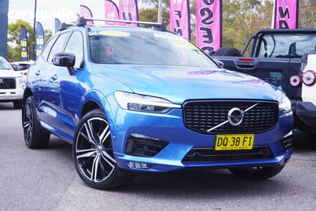 Blue 2021 Volvo XC60 Wagon T6 R-Design (Awd)