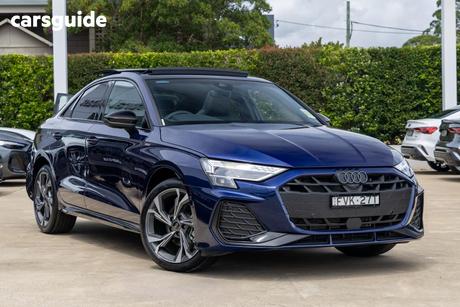 Blue 2025 Audi A3 Sedan 35 Tfsi S Line (Mhev)