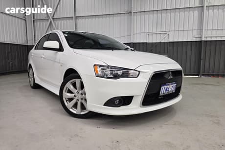 White 2014 Mitsubishi Lancer Hatchback Gsr Sportback