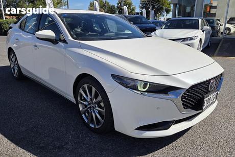 White 2020 Mazda 3 Sedan G25 Astina