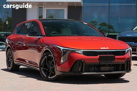 Red 2025 Kia K4 Sedan Gt-Line