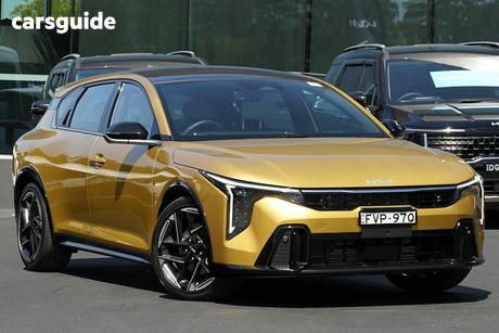 Yellow 2025 Kia K4 Sedan Gt-Line