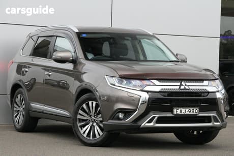 Brown 2018 Mitsubishi Outlander Wagon Exceed 7 Seat (Awd)