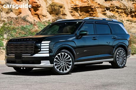 Red 2025 Hyundai Palisade Wagon Calligraphy (7 Seat) Hev