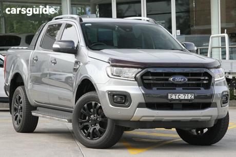 Silver 2022 Ford Ranger Double Cab Pick Up Wildtrak 2.0 (4X4)