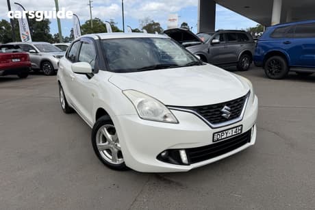 White 2017 Suzuki Baleno Hatchback Gl