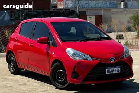 Red 2018 Toyota Yaris Hatchback Ascent
