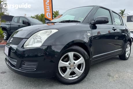 Black 2008 Suzuki Swift Hatchback