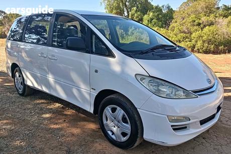 White 2005 Toyota Tarago Wagon Gli