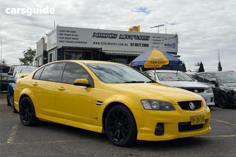 Yellow 2011 Holden Commodore Sedan Sv6