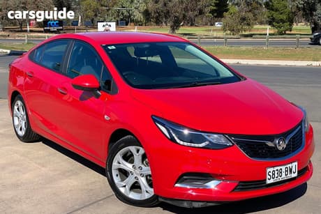 Red 2017 Holden Astra Sedan Lt