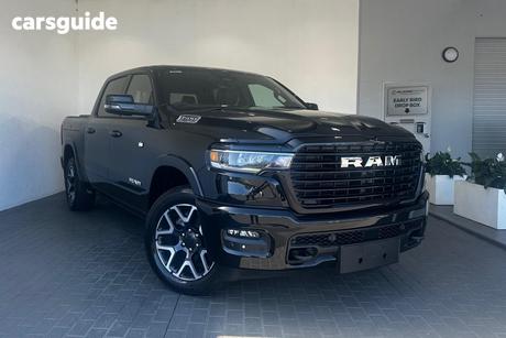 Black 2024 RAM 1500 Crew Cab Utility Laramie (W/Sunroof) Mhev