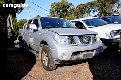 Silver 2011 Nissan Navara Dual Cab Pick-up St (4X4)