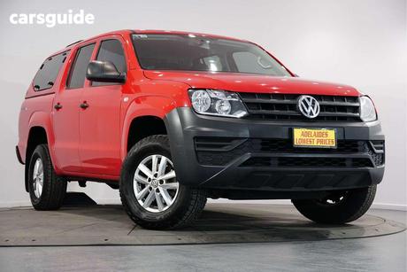 Red 2020 Volkswagen Amarok Dual Cab Utility Tdi420 Core 4Motion (4X4)