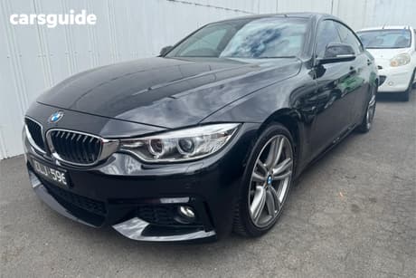 Black 2015 BMW 420I Coupe Gran Coupe Sport Line