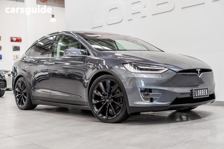 Grey 2017 Tesla Model X Wagon 90D