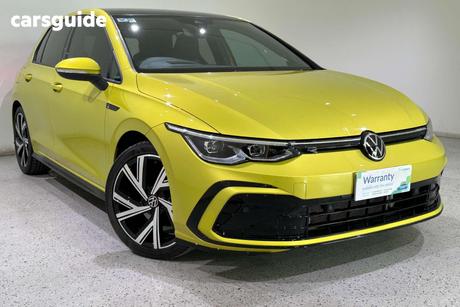 Yellow 2021 Volkswagen Golf Hatchback 110 Tsi R-Line