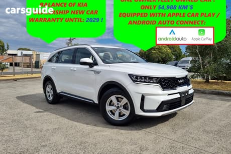 White 2022 Kia Sorento Wagon S 7 Seat