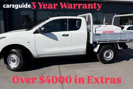 White 2018 Mazda BT-50 Freestyle Cab Chassis Xt (4X2)
