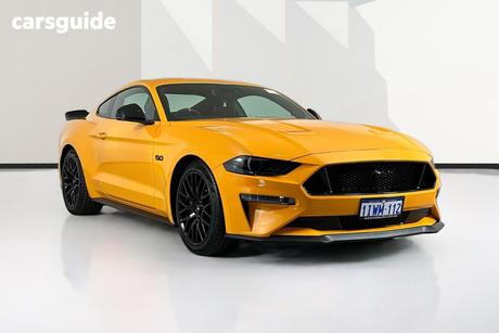 Orange 2018 Ford Mustang Coupe Fastback Gt 5.0 V8