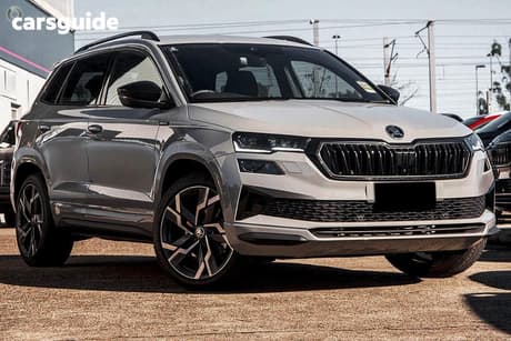 Grey 2025 Skoda Karoq Wagon Sportline (4X4) 140Tsi