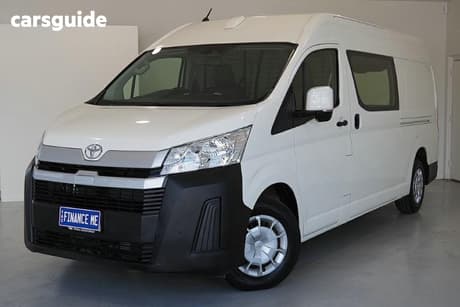 White 2022 Toyota HiAce Van Slwb Barn Door