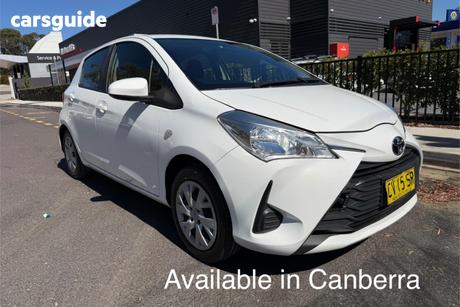 White 2019 Toyota Yaris Hatchback Ascent