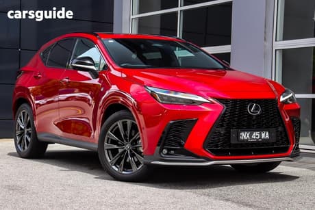Red 2025 Lexus NX450H+ Wagon F Sport + Ep2 Phev Awd