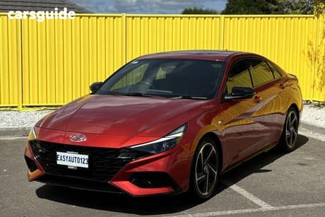 Red 2021 Hyundai I30 Sedan N Line Premium