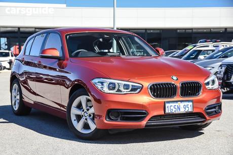 Orange 2018 BMW 118I Hatchback Sport Line
