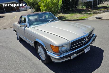 Beige 1987 Mercedes-Benz 560SL OtherCar R107 CONVERTIBLE 2DR AUTO 4SP 5.6I