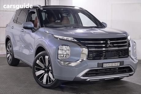 Grey 2025 Mitsubishi Outlander Wagon Exceed Tourer 5 Seat (Awd)