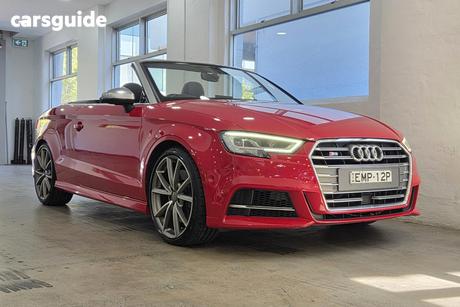 Red 2017 Audi S3 Cabriolet 2.0 Tfsi S Tronic Quattro