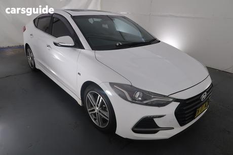 White 2016 Hyundai Elantra Sedan Sr Turbo