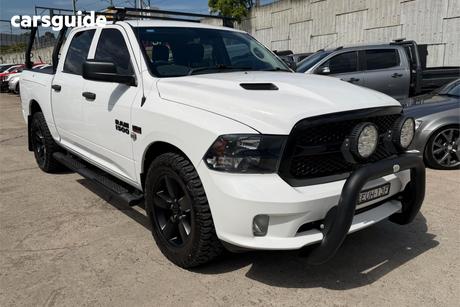 White 2022 RAM 1500 Crew Cab Utility Express Rambox