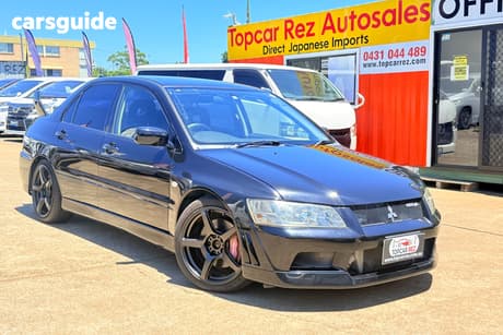 Black 2002 Mitsubishi Lancer Sedan EVOLUTION VII