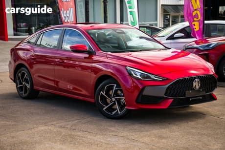 Red 2025 MG MG5 Sedan Essence