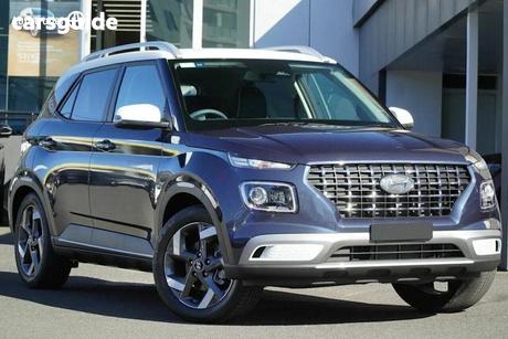 Blue 2025 Hyundai Venue Wagon Elite (Black) Two-Tone Roof