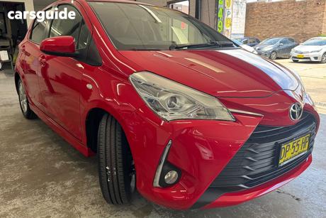 Red 2018 Toyota Yaris Hatchback Zr