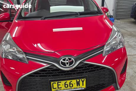 Red 2014 Toyota Yaris Hatchback Ascent