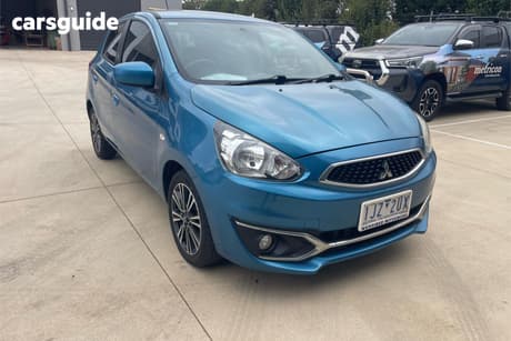 Blue 2016 Mitsubishi Mirage Hatchback Ls
