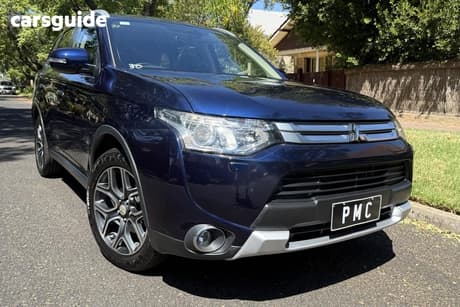 Blue 2014 Mitsubishi Outlander Wagon Aspire (4X4)