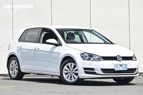 White 2014 Volkswagen Golf Hatchback 90 Tsi Comfortline